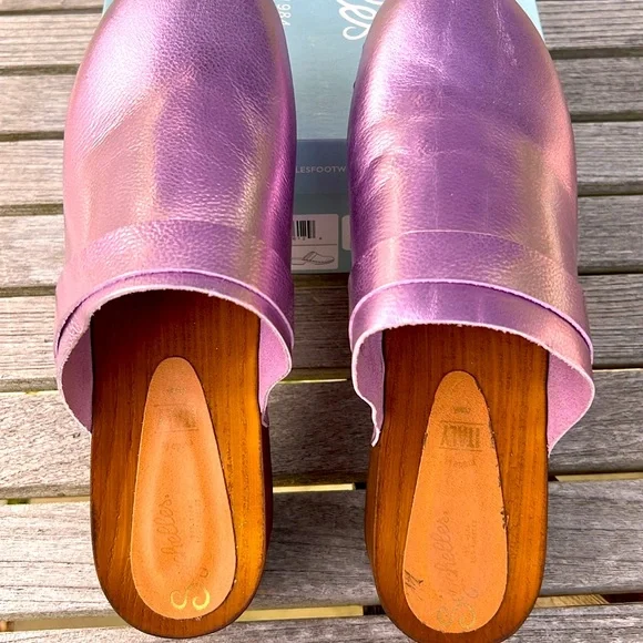Seychelles Pink Metallic Clogs size 9 New - Picture 5 of 5